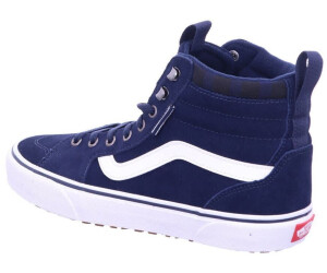 Vans navy deals blue high tops