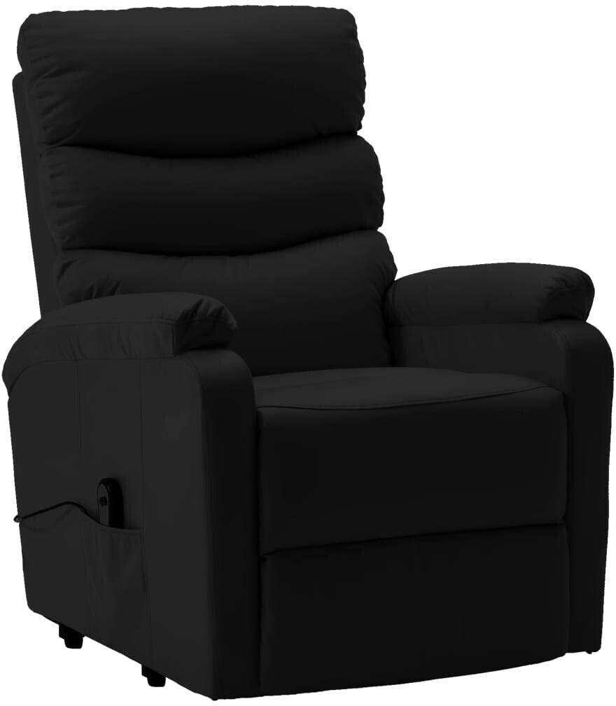 vidaXL Tv armchair with stand-up support, electric, Synthetic Leather (3212) Black