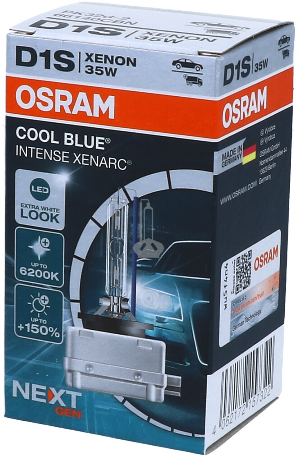 Ampoule Xénon D1S Osram Xenarc Cool Blue Intense NEXT GEN 6200K - 66140CBN