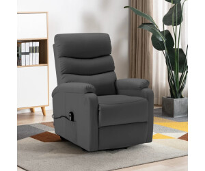 Anself Fernsehsessel TV Sessel Sessel Relaxsesse aus Kunstleder mit Fußstütze 2 Farbe Optional