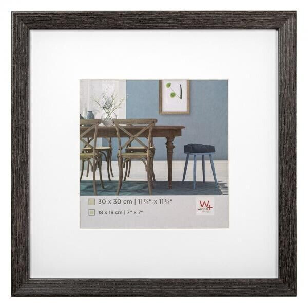 walther design Wooden Frame Fiorito 30x30 Dark Grey