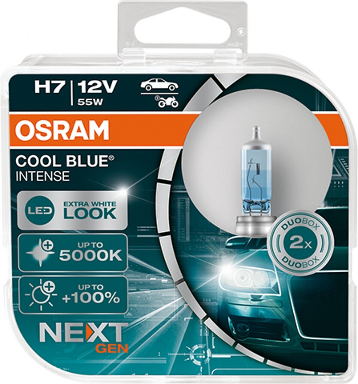 Osram Cool Blue INTENSE H7 12V 55W (64210CBN) Duo ab € 10,12