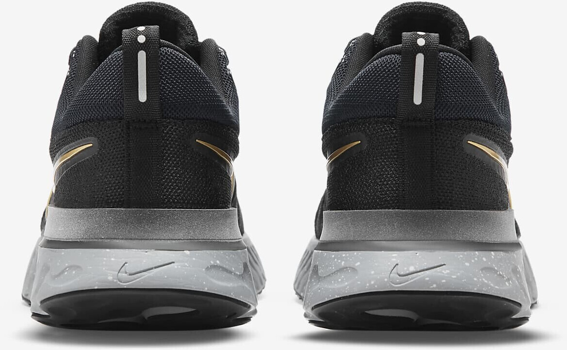 Nike React Infinity Run Flyknit 2 black smoke grey grey fog metallic gold ab 159 99 Preisvergleich bei idealo