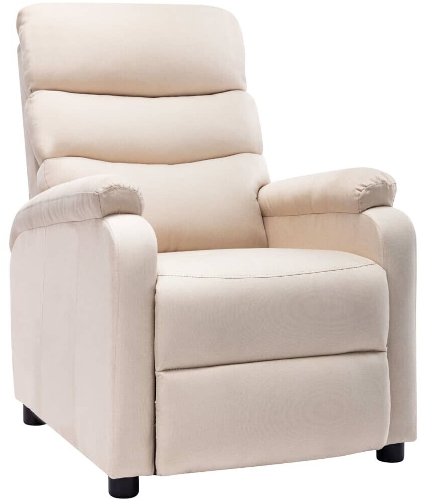 vidaXL Tv armchair with stand-up support, fabric (3212) Creme