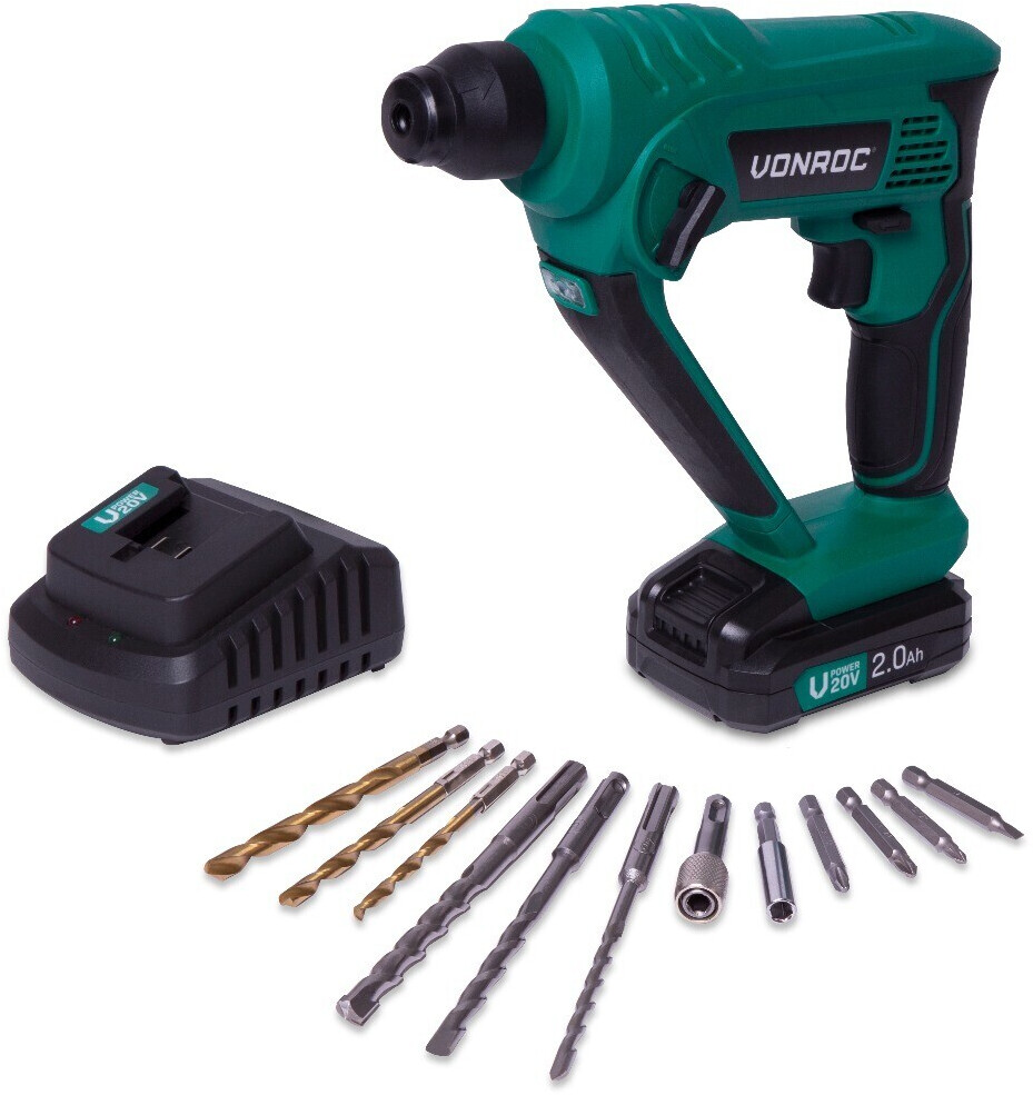 VONROC RH501DC (2,0Ah battery and charger)