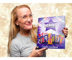 Cadbury Heroes Chocolate Advent Calendar 230g - 24-Day Countdown With Assorted Chocolates