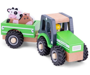 New Classic Toys 11941 Traktor mit Anhänger und Tieren . 