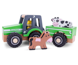 New Classic Toys Traktor mit Anhänger und Tieren 