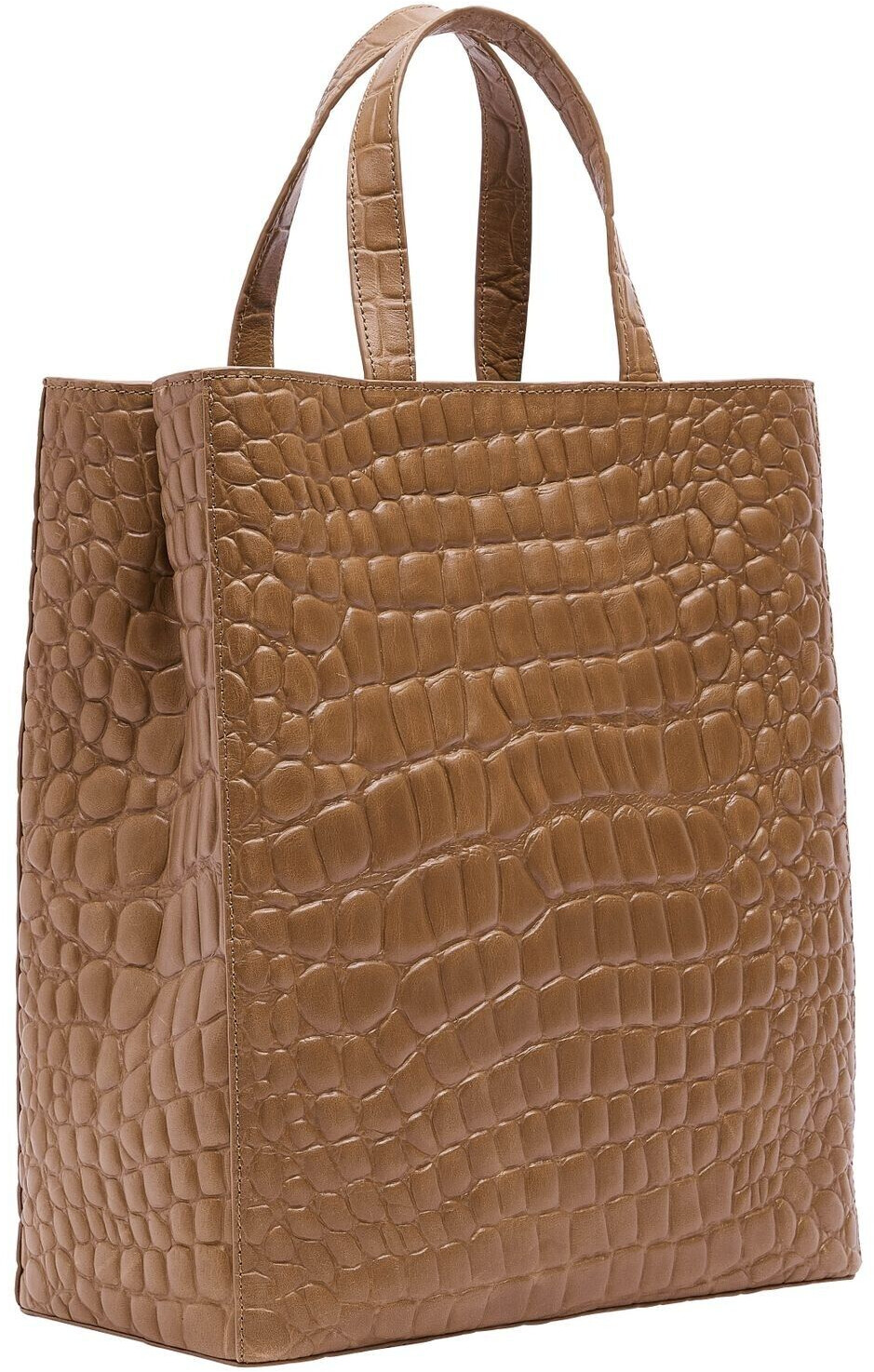 Liebeskind Paper Bag Kroko Tote M cognac ab 199 99 Preisvergleich bei idealo