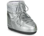 Icon Low Glance Silver Satin Boots | Moon Boot Official Store