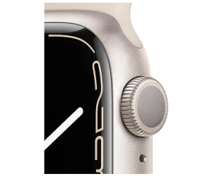 Apple Watch Series 7 GPS 45mm aluminium lumière stellaire bracelet sport  lumière stellaire pas cher