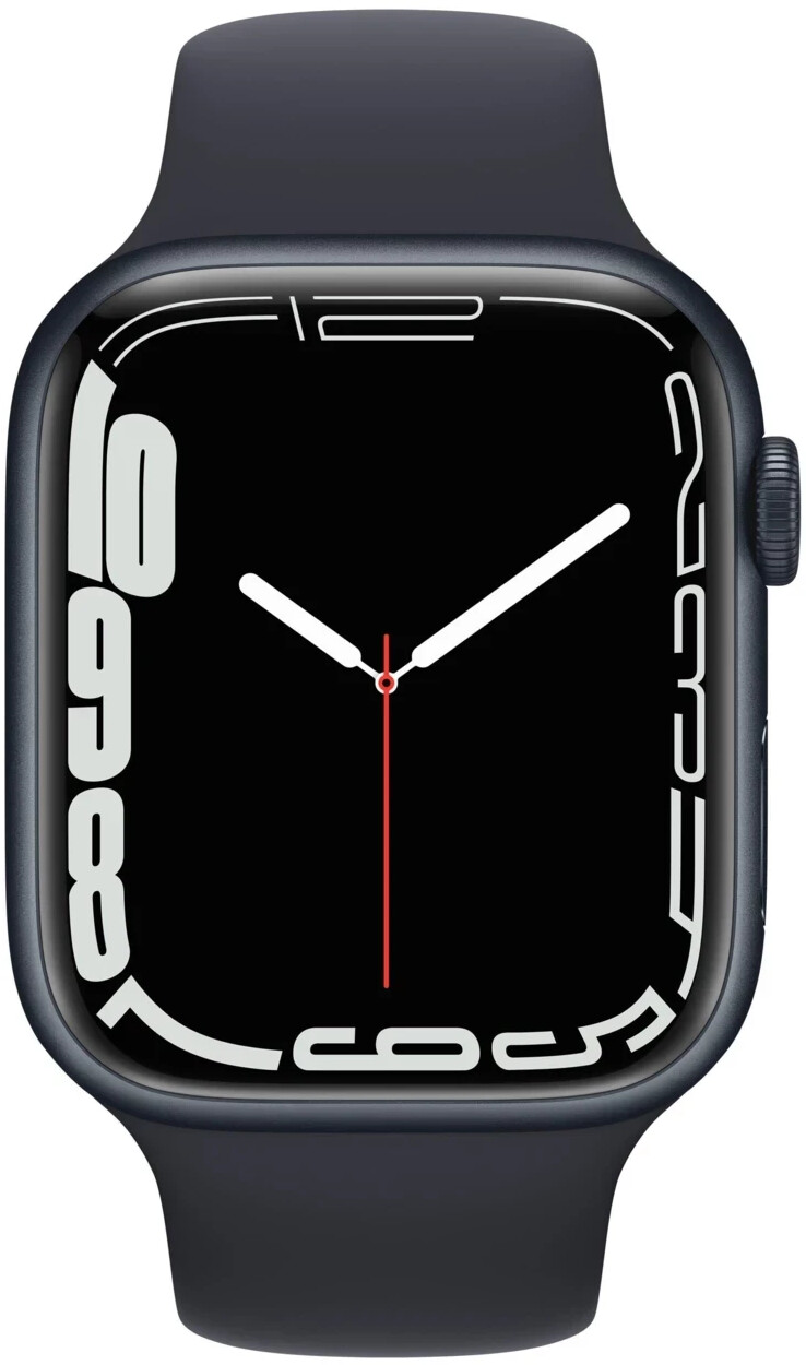 Apple Watch Series 7 45mm Aluminium Sportarmband Mitternacht
