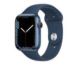 Apple Watch Series 7 4G 45mm Aluminium Sportarmband Abyssblau ab  