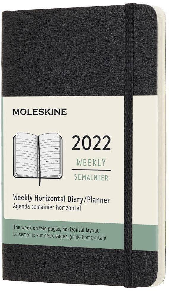 Moleskine 12 Monate Wochenkalender Horizontal A6 Softcover Englisch