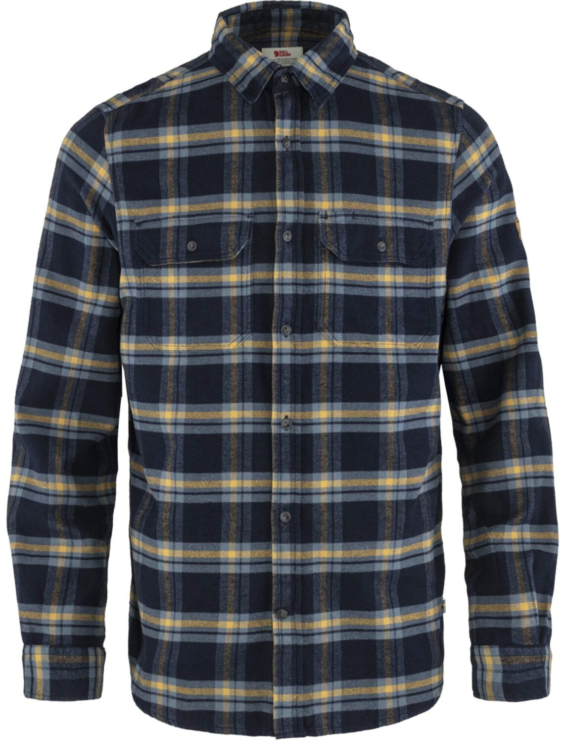 Fjällräven Övik Heavy Flannel Shirt M (82978) dark navy/buckwheat brown