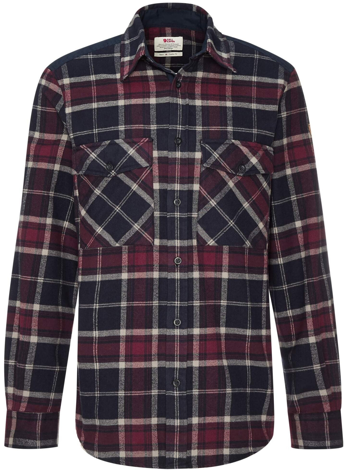 Fjällräven Övik Twill Shirt M dark navy/dark garnet