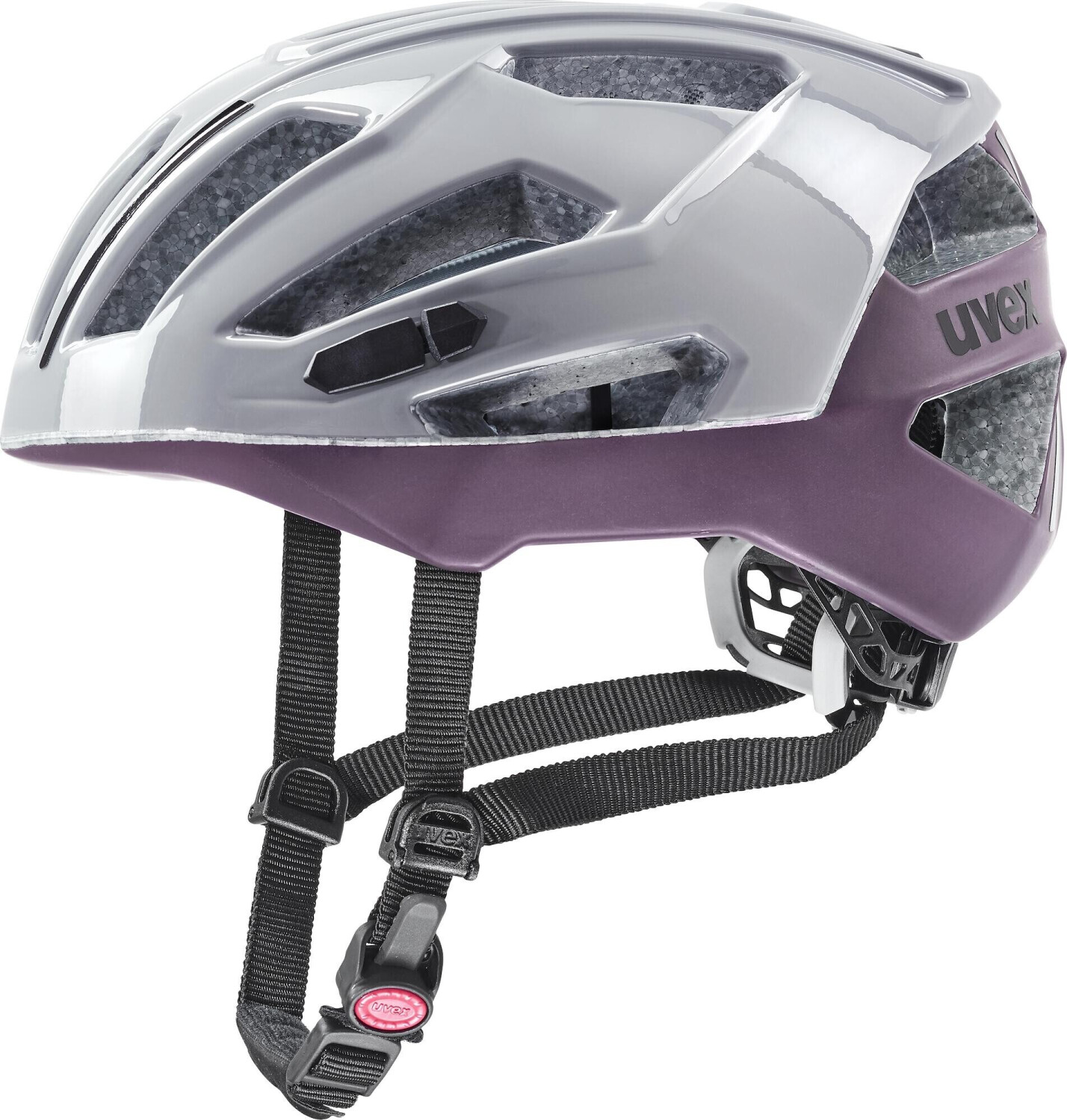 Photos - Bike Helmet UVEX Gravel X rhino/plum 