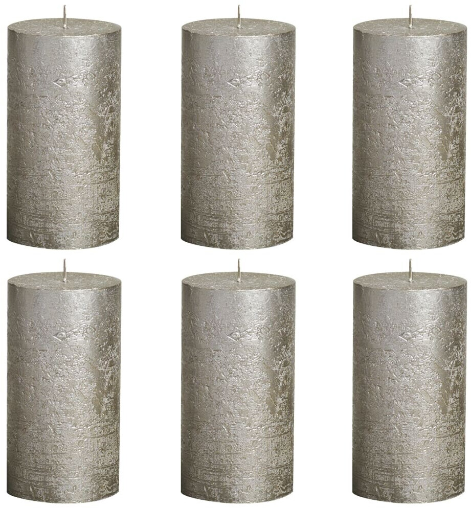 Bolsius Set of 6 Candles 13 x 6,8 cm Champagne