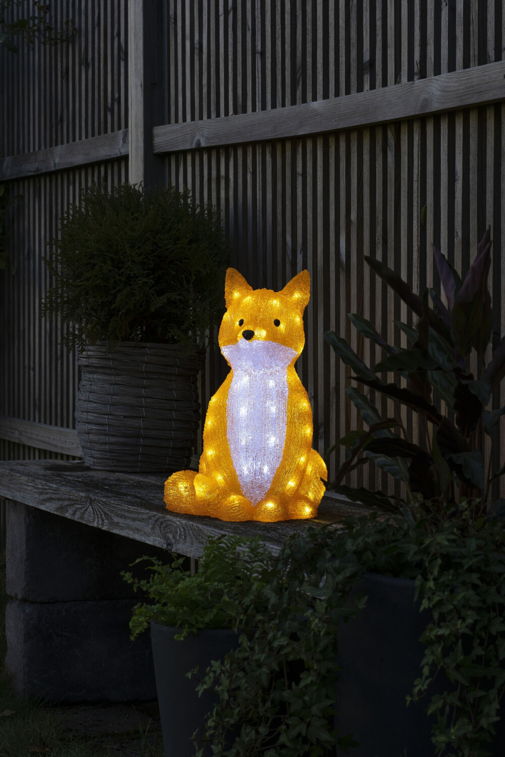 Acryl-Fuchs | 56,10 ab LED (6235-203) Preisvergleich 40cm Konstsmide bei sitzend €