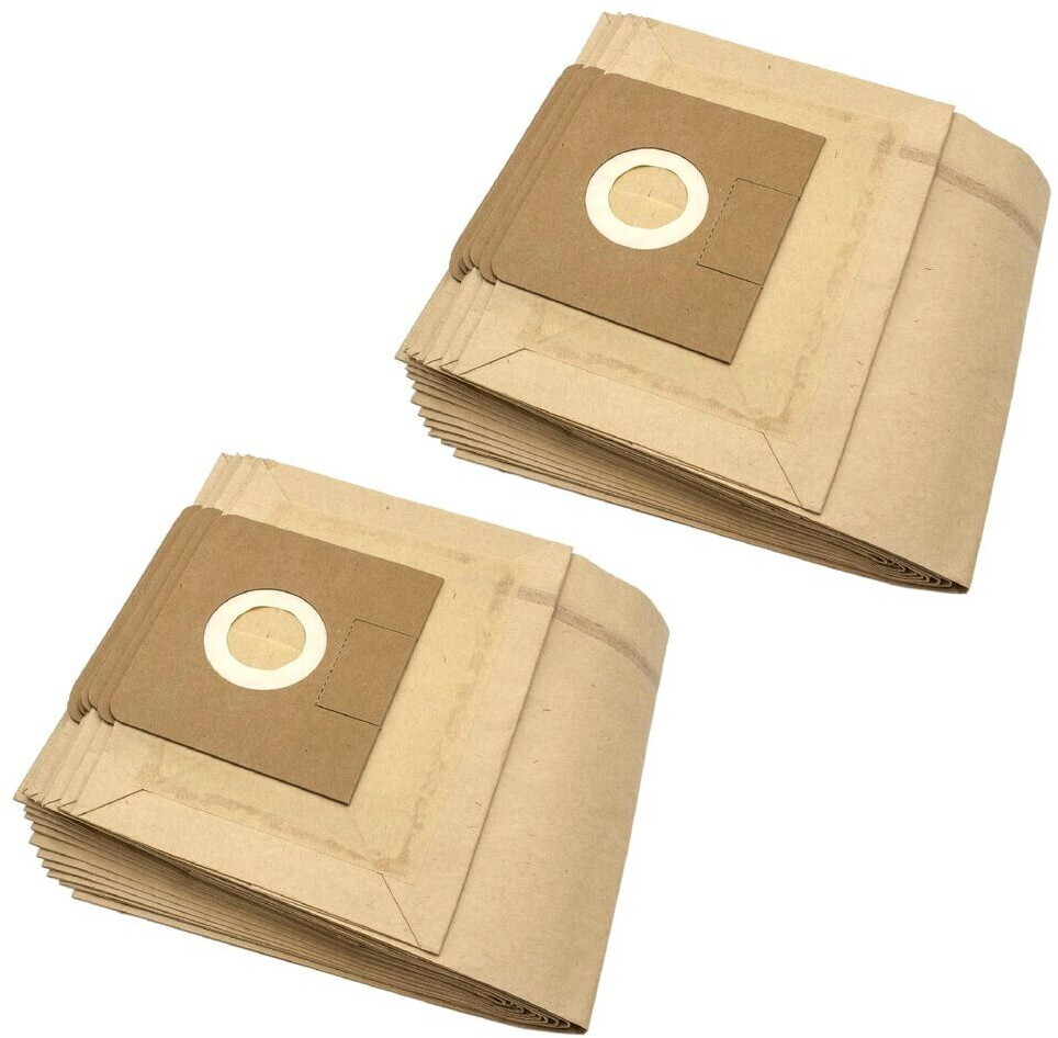 vhbw 20x vacuum cleaner bags compatible with Kärcher NT 35/1 Eco / TE, NT 351 Eco, NT 351 Eco / Profi / HO, NT 361 vacuum cleaner - paper, brown