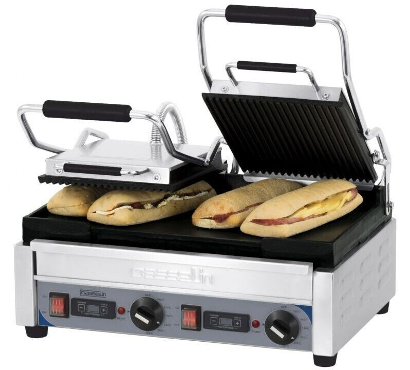 Casselin Grill professionnel double à Panini