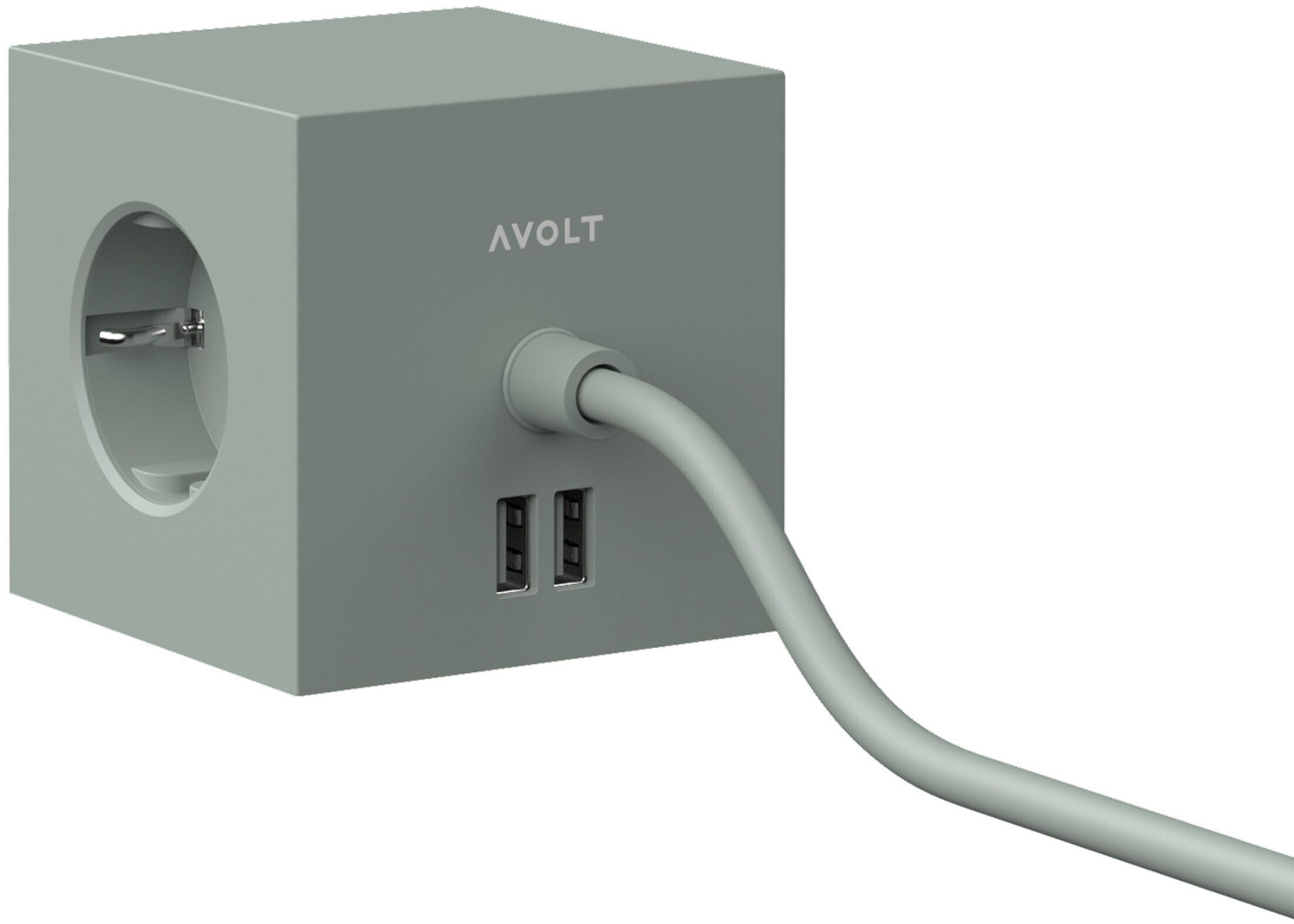 Avolt Square 1 USB Oak Green