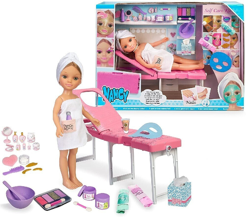 Nancy - Un día de spa, muñeca con toalla y tumbona de spa, Famosa,  (700016639) : : Belleza