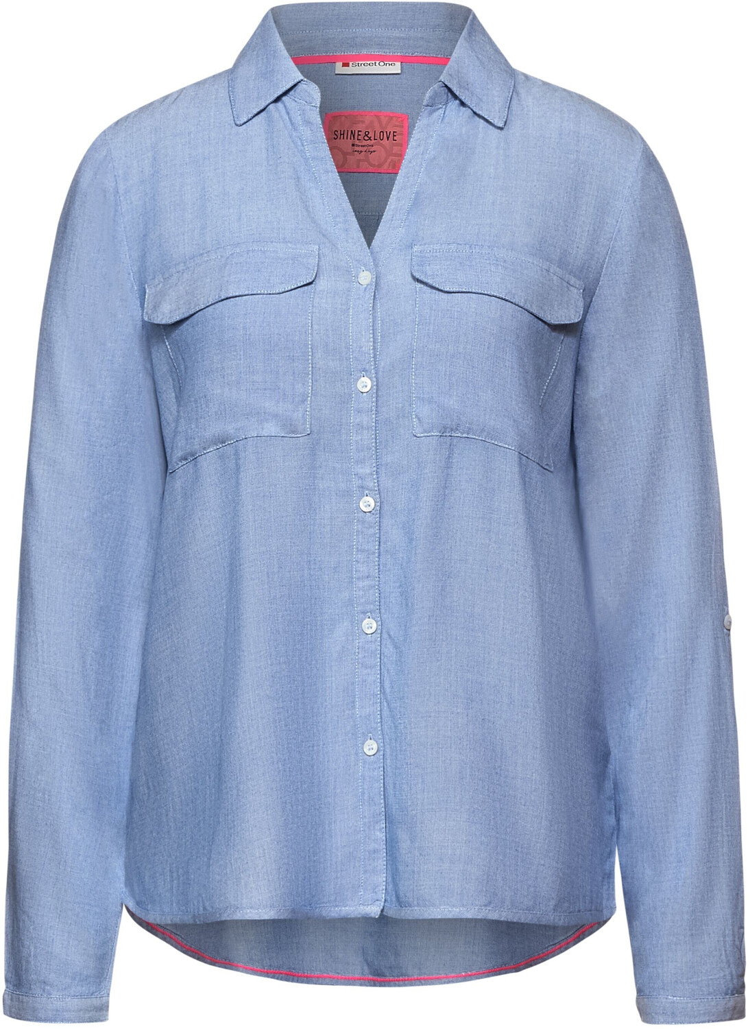 Street One Chambray Blouse (A342838) original blue