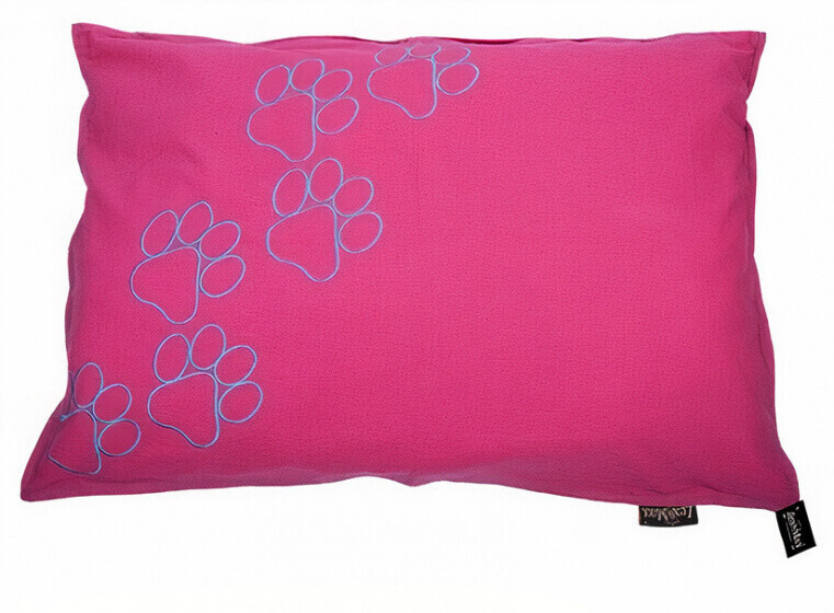 Lex & Max Dog Cushion Happy Feet 70x100cm rosa