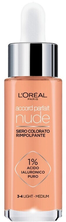 L'Oréal Accord Parfait Nude Serum (30ml) 3-4 Light Medium