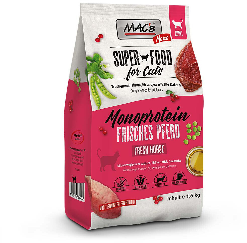 MAC's Cat Dry Food Monoprotein Fresh Horse