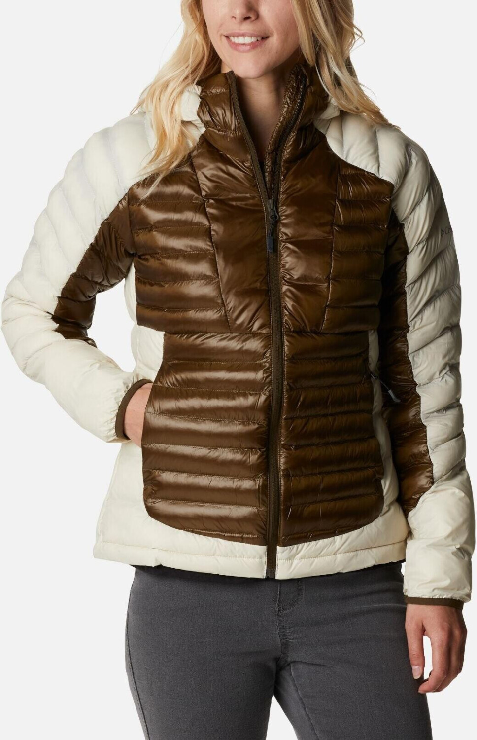 Columbia Labyrinth Loop Hooded Jacket Women (1955323) olive green/chalk
