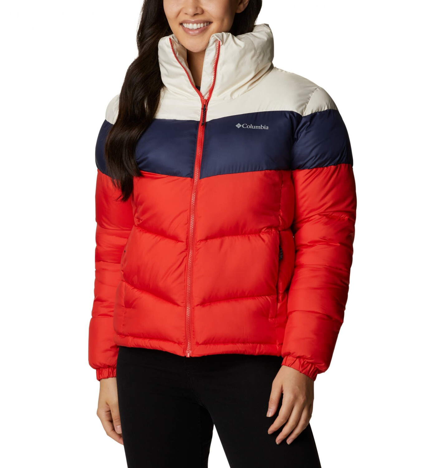 Columbia Puffect Colourblock Jacket Women (1955101) bold orange/nocturnal/chalk