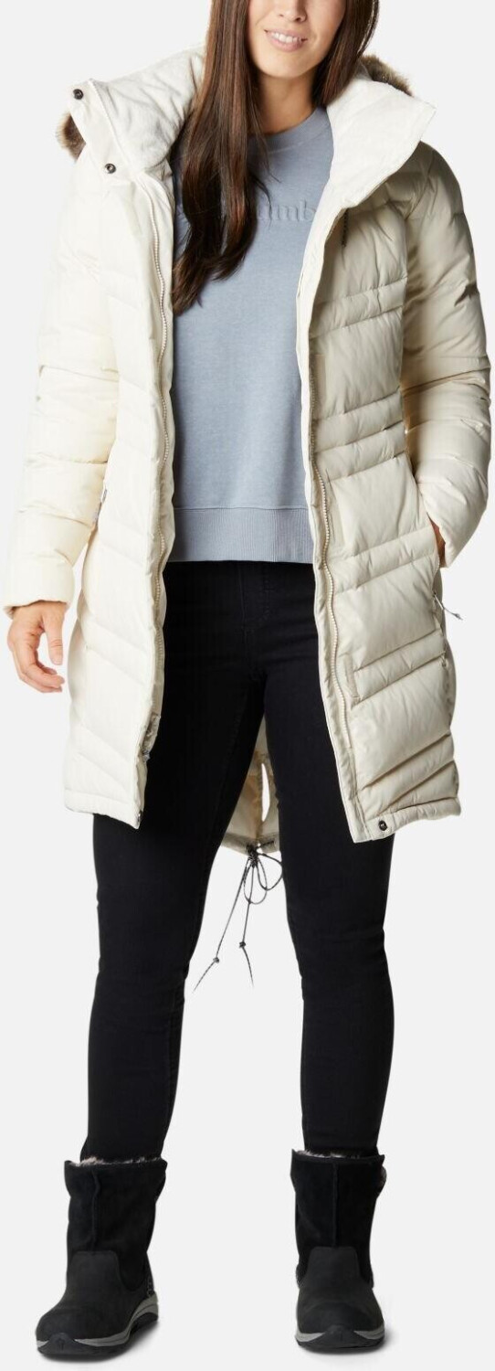 Columbia Catherine Creek Long Down Jacket Women (1957671) chalk florescent emboss