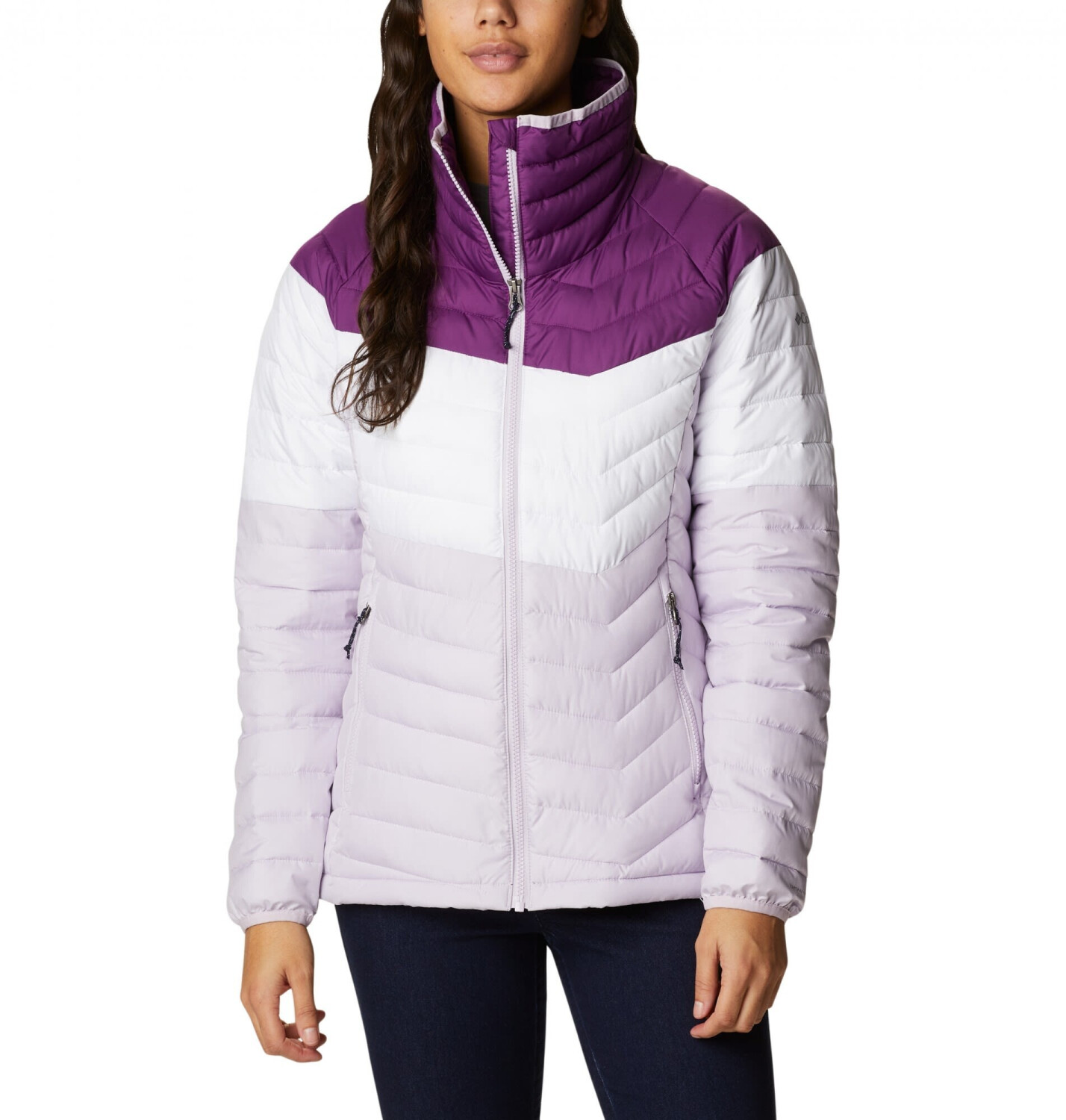 Columbia Powder Lite Blocked Jacket Women (1959841) plum/white/pale lilac