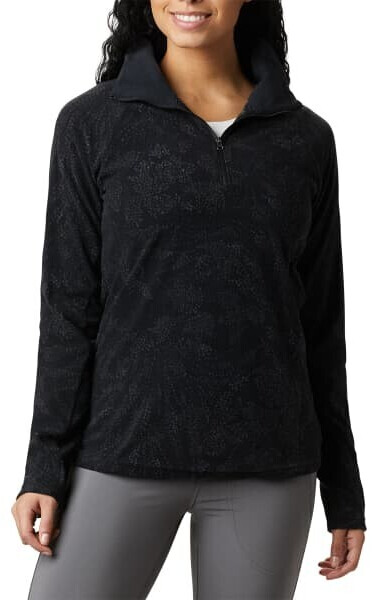 Columbia Women’s Glacial IV Half Zip Fleece black dotty floral