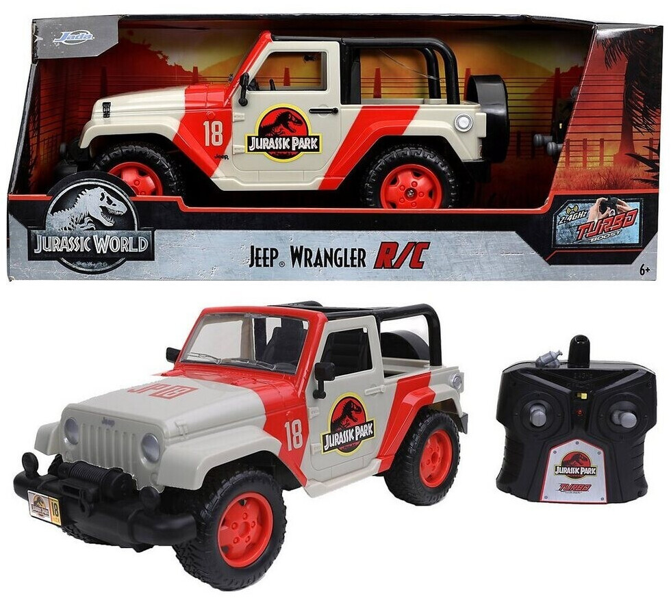 Jada Jurassic Park RC Jeep Wrangler 1:16 (253256000) au meilleur