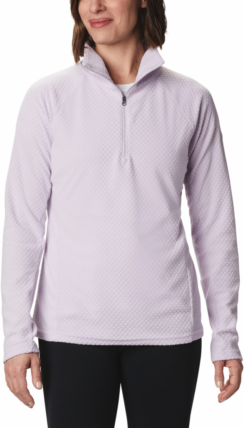 Columbia Women’s Glacial IV Half Zip Fleece pale lilac quilt pattern