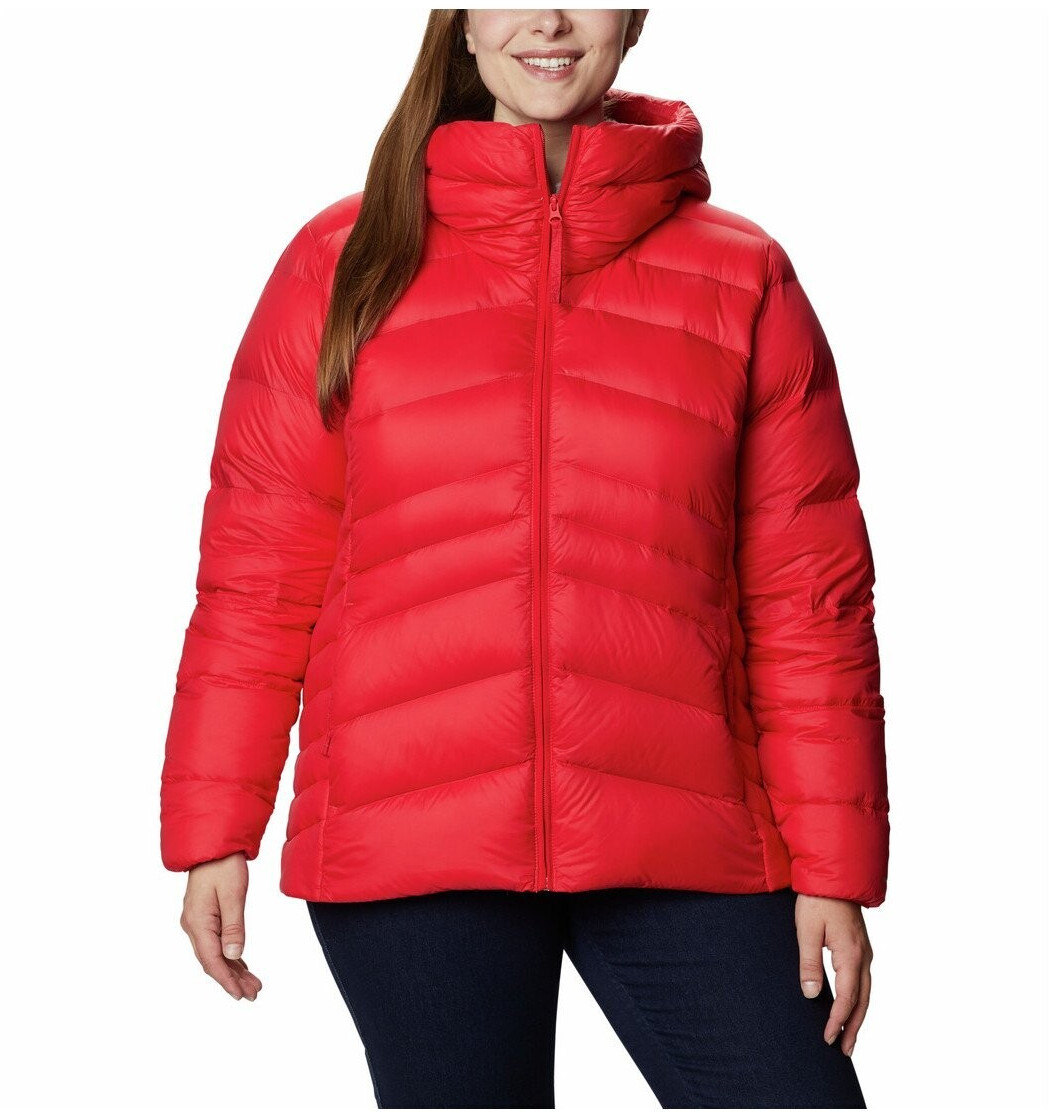 Columbia Autumn Park Down Hooded Jacket Women red lily