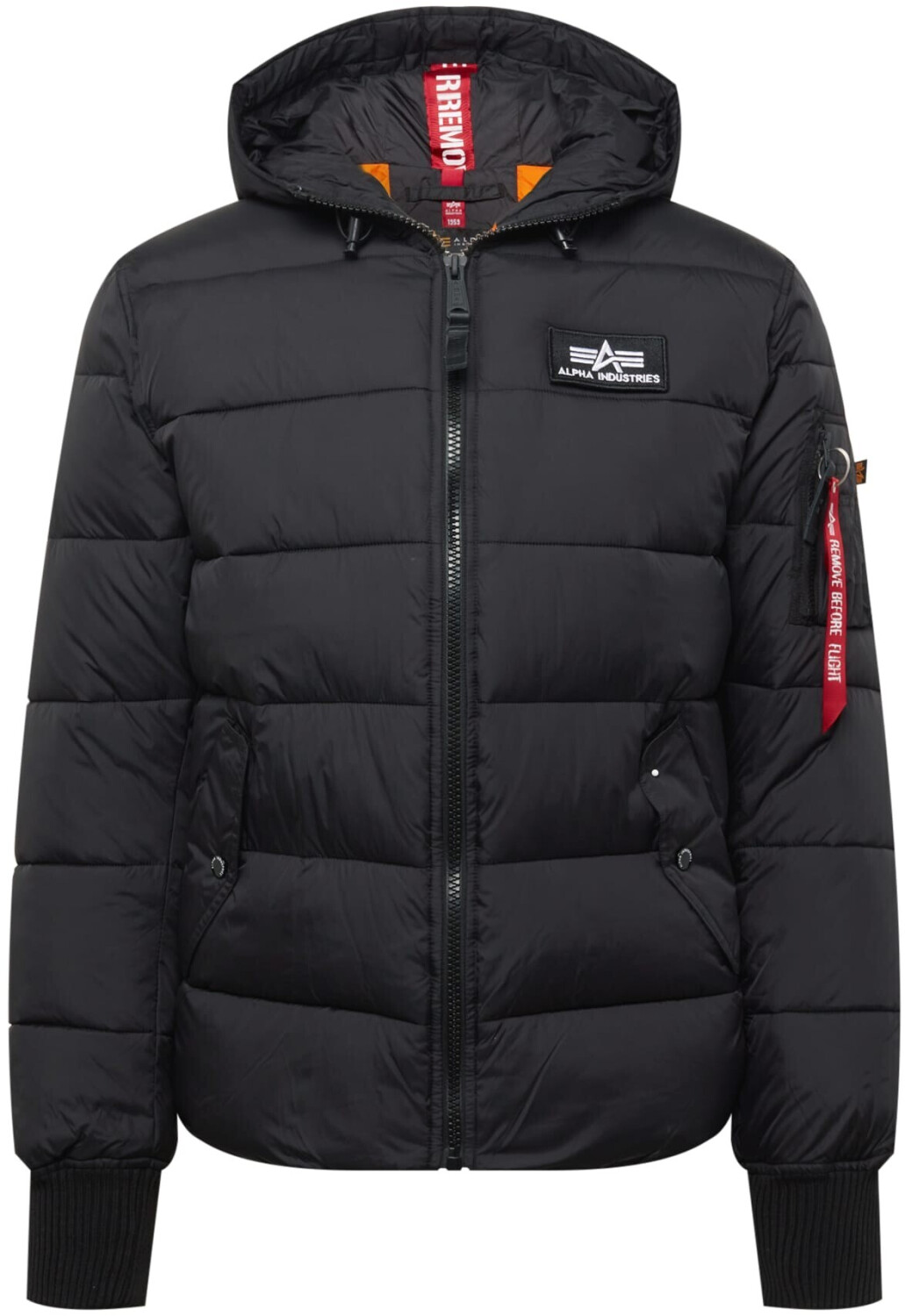 Alpha Industries Hooded Puffer Fd black (118113-003)
