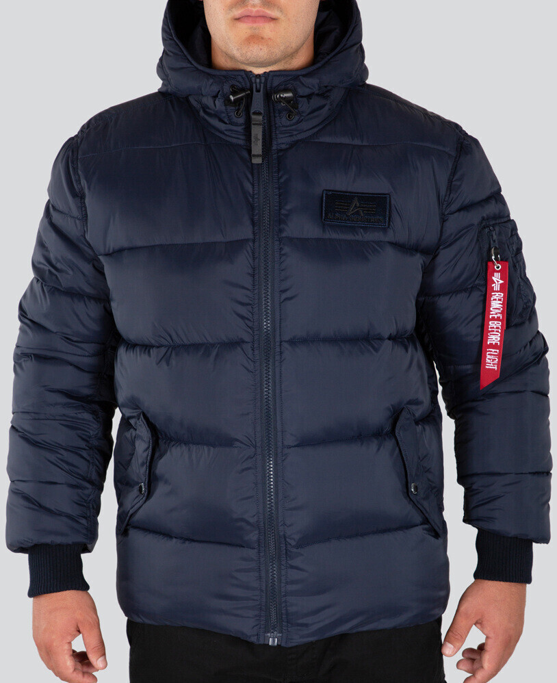 Alpha Industries Hooded Puffer Fd blue (118113-007)