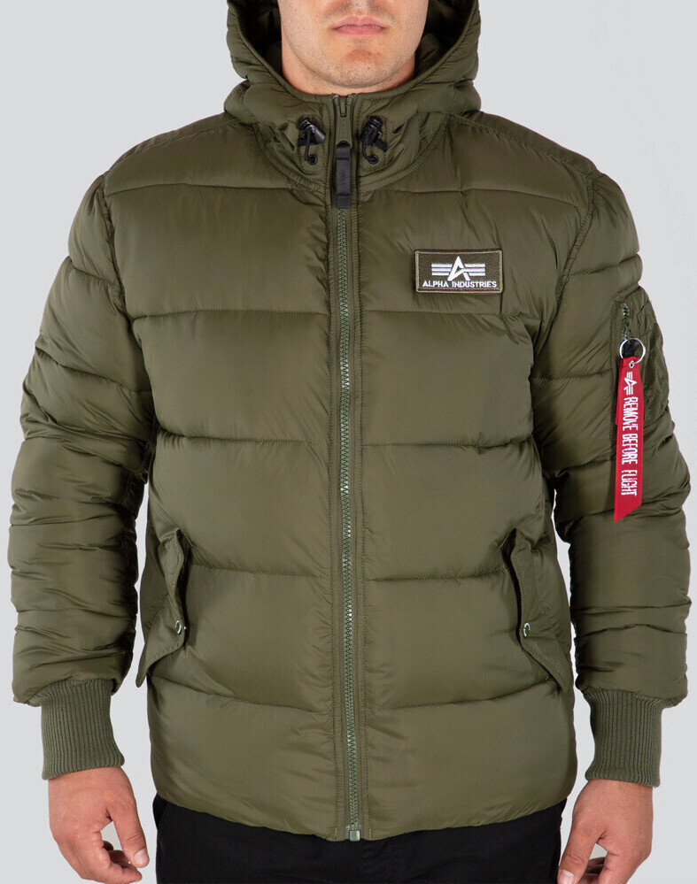 Alpha Industries Hooded Puffer Fd green (118113-257)