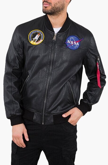 Alpha Industries Alpha Industries MA-1 LF NASA Leather black (126151-003)