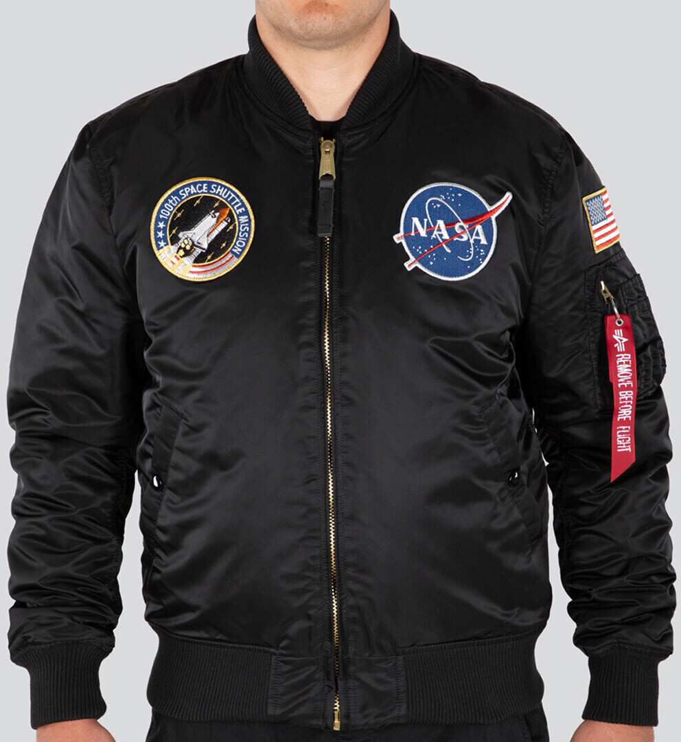 Alpha Industries MA-1 VF NASA LP black (166107LP-003)
