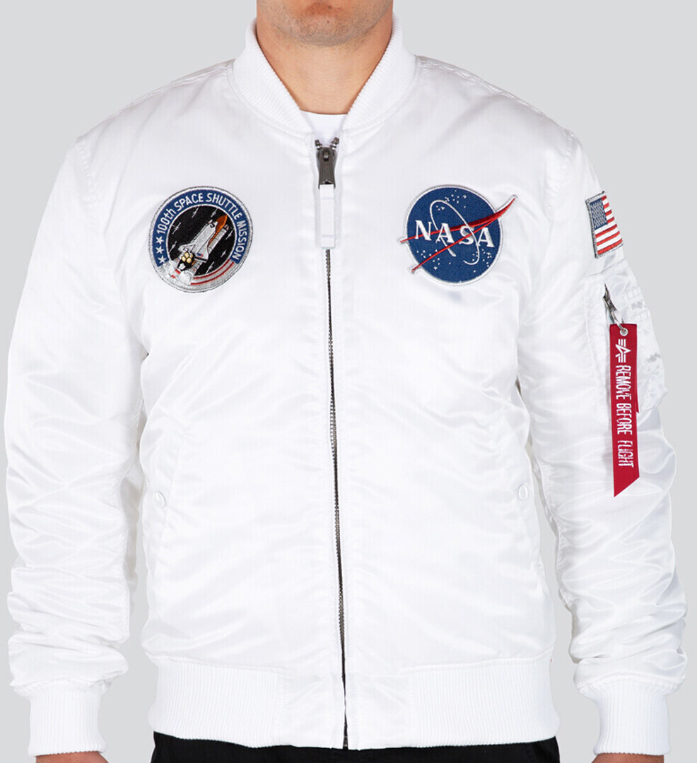 Alpha Industries MA-1 VF NASA LP white (166107LP-009)