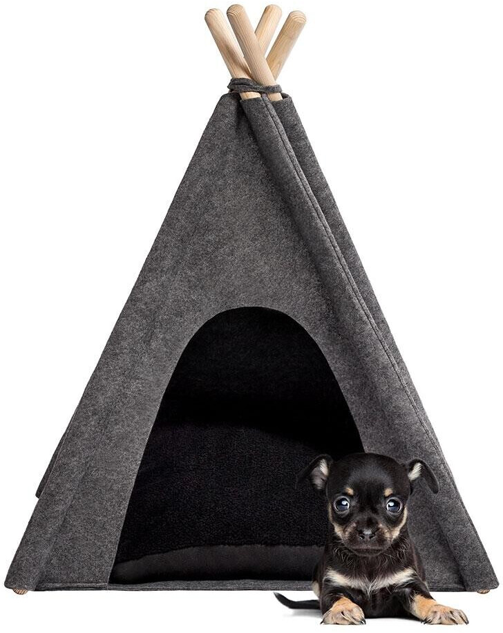 MYANIMALY Tipi Dog & Cat Tent S Black