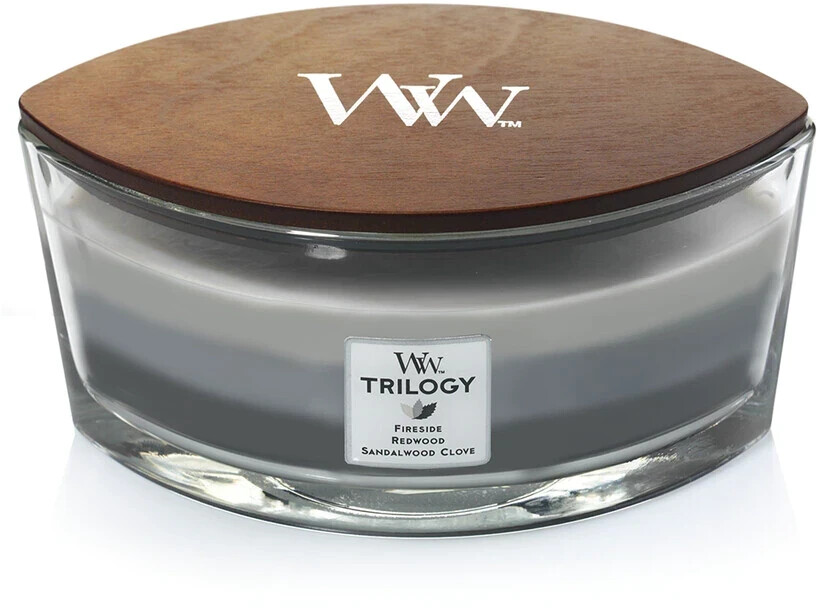 WoodWick Trilogy Warm Woods Ellipse Jar 453g