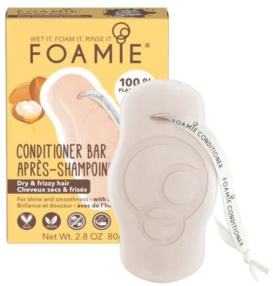 Foamie Après-shampoing solide kiss me pour cheveux secs et bouclés (80 g)