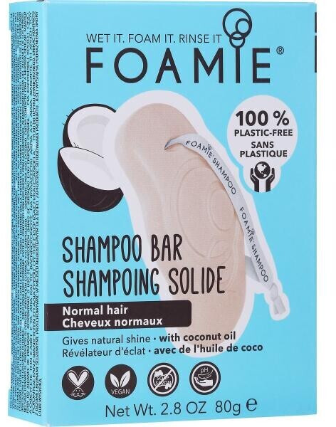 Foamie Shampoing solide shake your coconuts pour cheveux normaux (80 g)