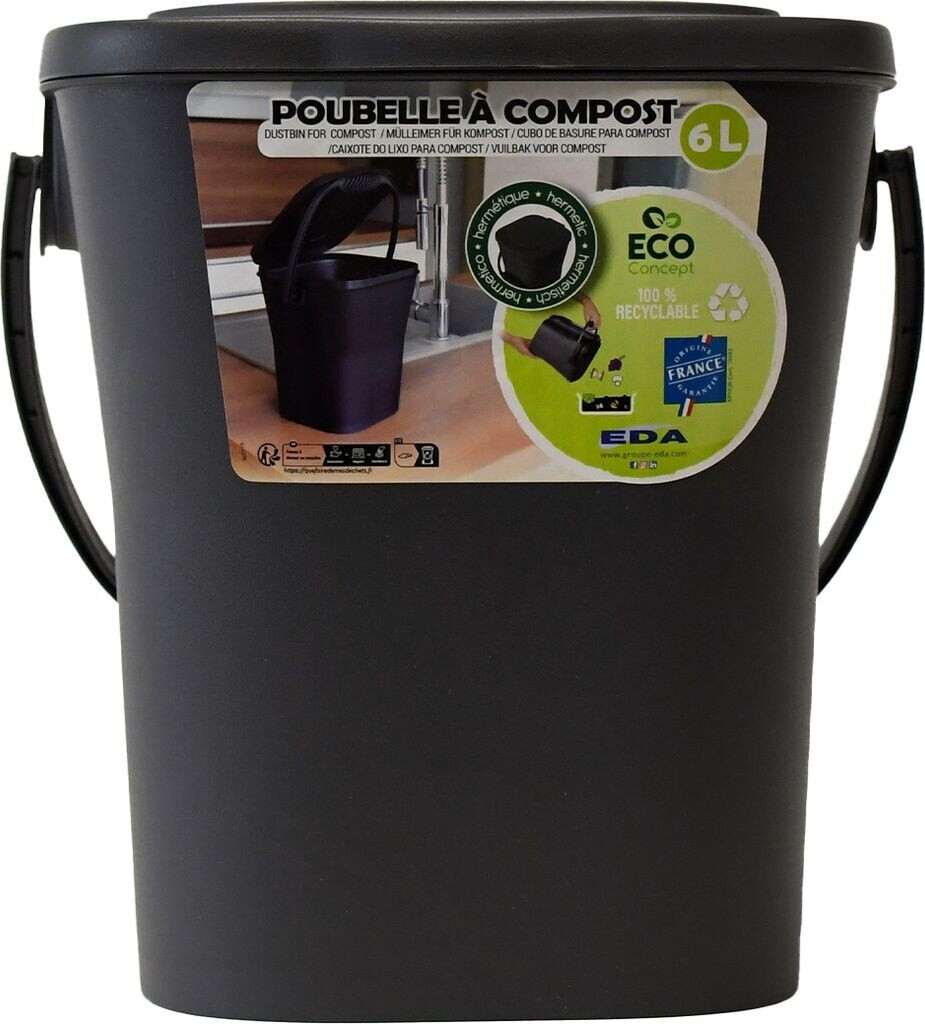 EDA Poubelle à compost noir